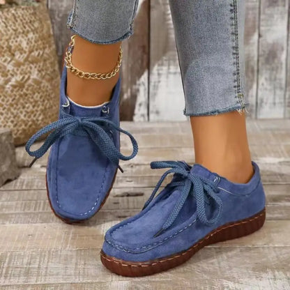 Trendy Suede Round Toe Sneakers - Shop Now! Shoes Trendsi