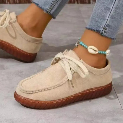 Trendy Suede Round Toe Sneakers - Shop Now! Shoes Trendsi