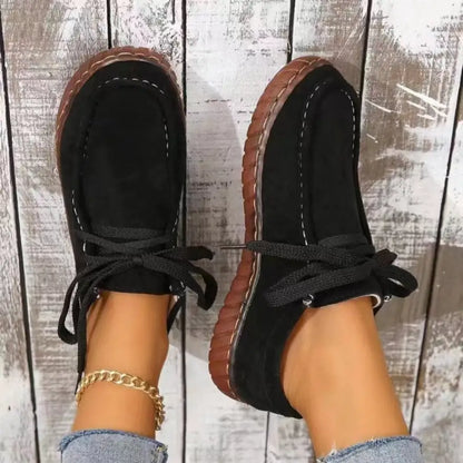 Trendy Suede Round Toe Sneakers - Shop Now! Shoes Trendsi