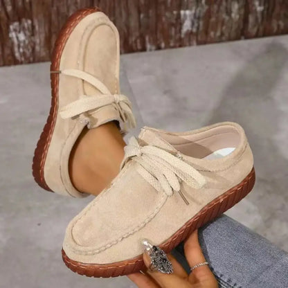 Trendy Suede Round Toe Sneakers - Shop Now! Shoes Trendsi