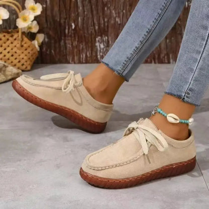 Trendy Suede Round Toe Sneakers - Shop Now! Shoes Trendsi