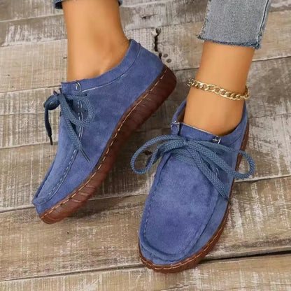 Trendy Suede Round Toe Sneakers - Shop Now! Shoes Trendsi