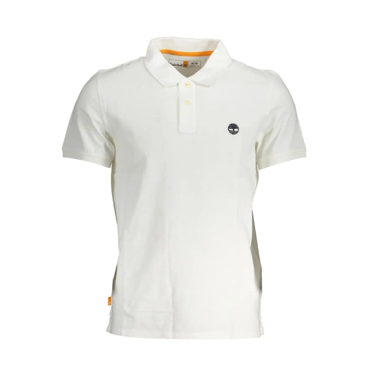 Timberland Bianco Cotton Men Polo Shirt