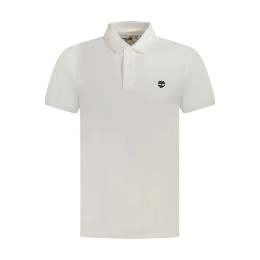 Timberland Bianco Cotton Men Polo Shirt