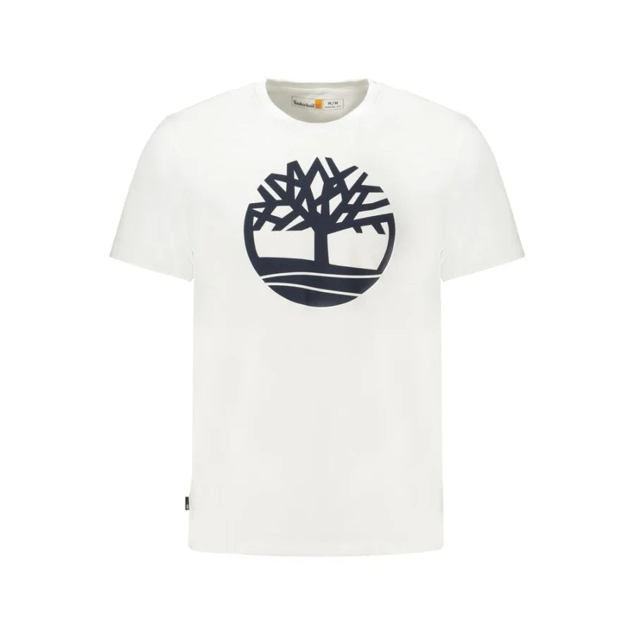 Timberland Bianco Cotton Men T-Shirt