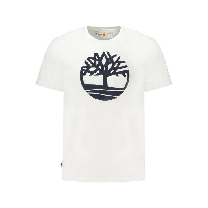 Timberland Bianco Cotton Men T-Shirt