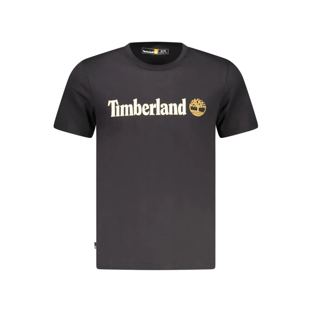 Timberland Black Cotton Men T-shirt