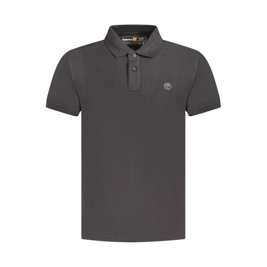 Timberland Black Cotton Men’s Polo Shirt