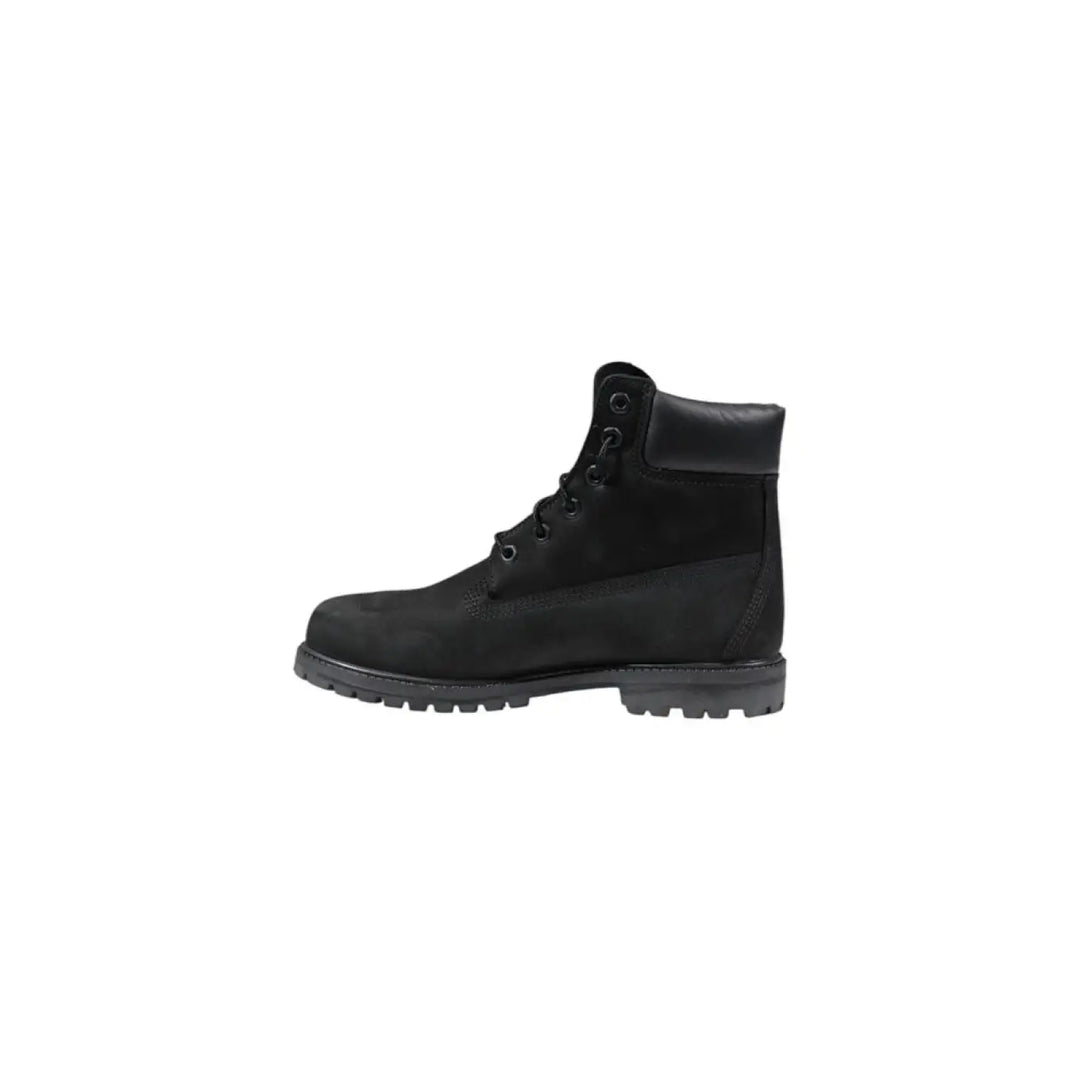 Timberland Black Leather Lace-up Boots