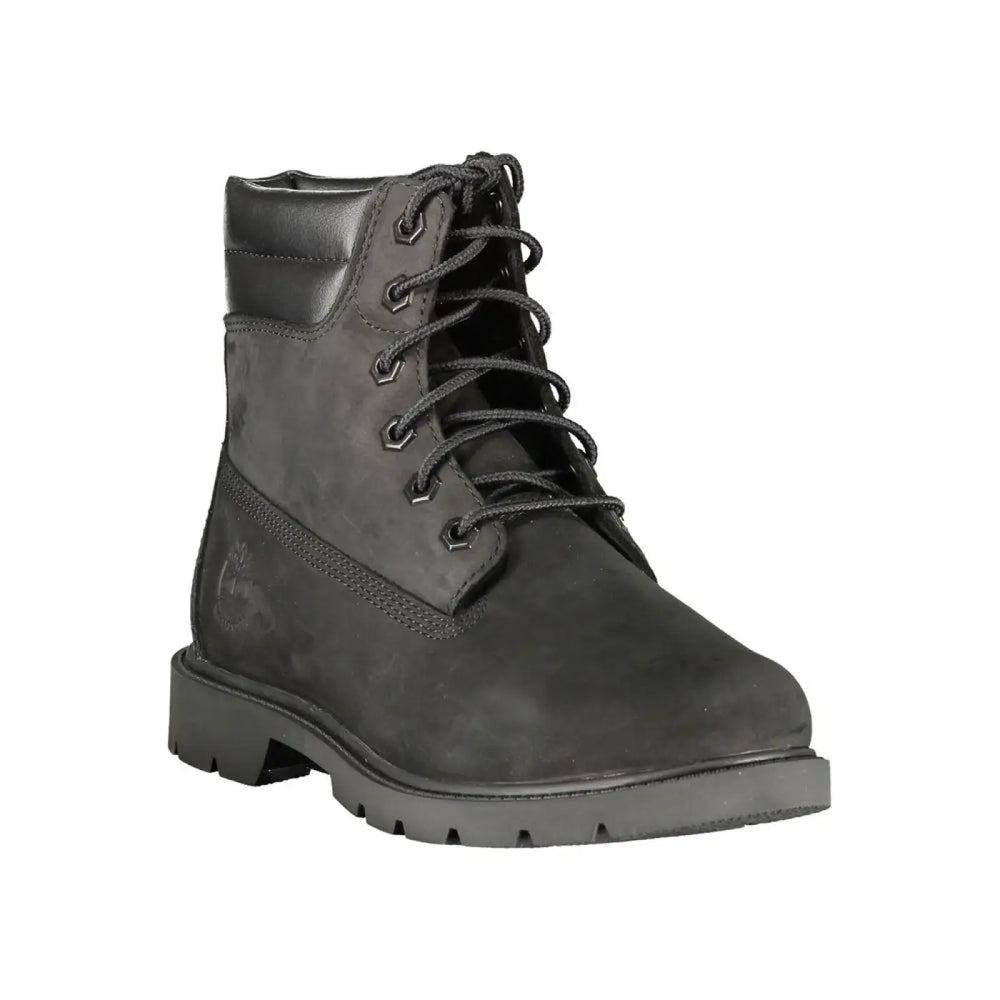 Timberland Black Leather Women Ankle Boot