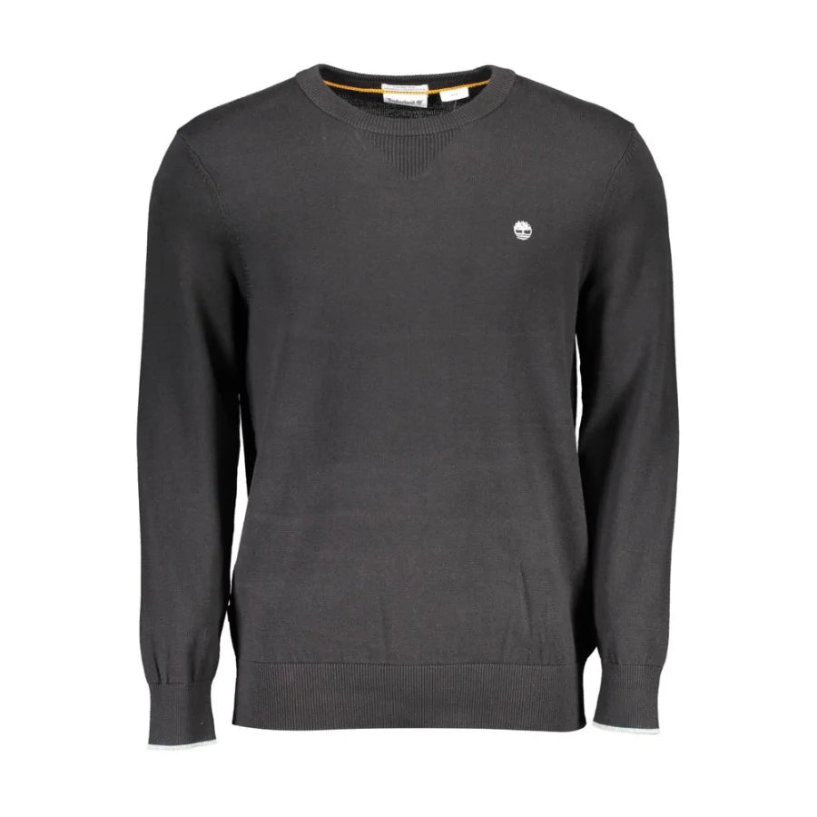 Timberland Black Organic Cotton Men Sweater