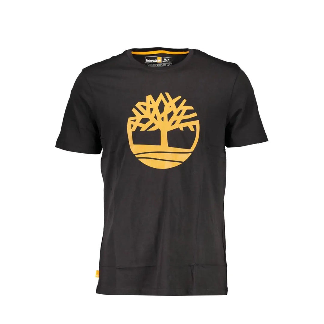 Timberland Black Organic Cotton Men T-shirt