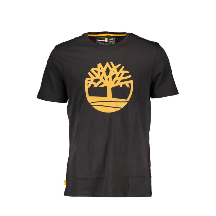 Timberland Black Organic Cotton Men T-shirt