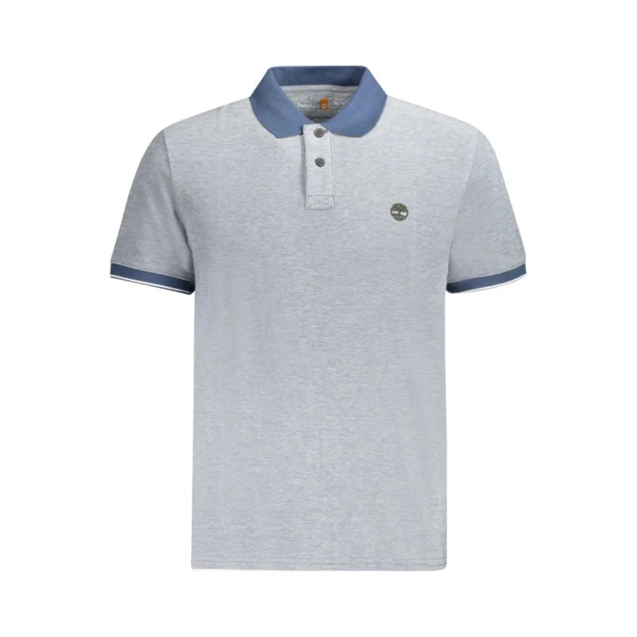 Timberland Blue Cotton Men Polo Shirt