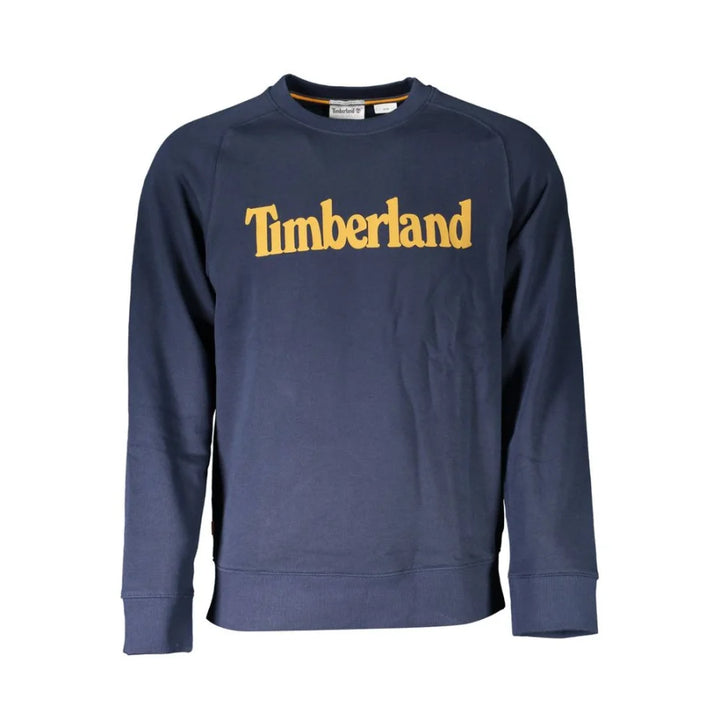 Timberland Blue Cotton Men Sweatshirt
