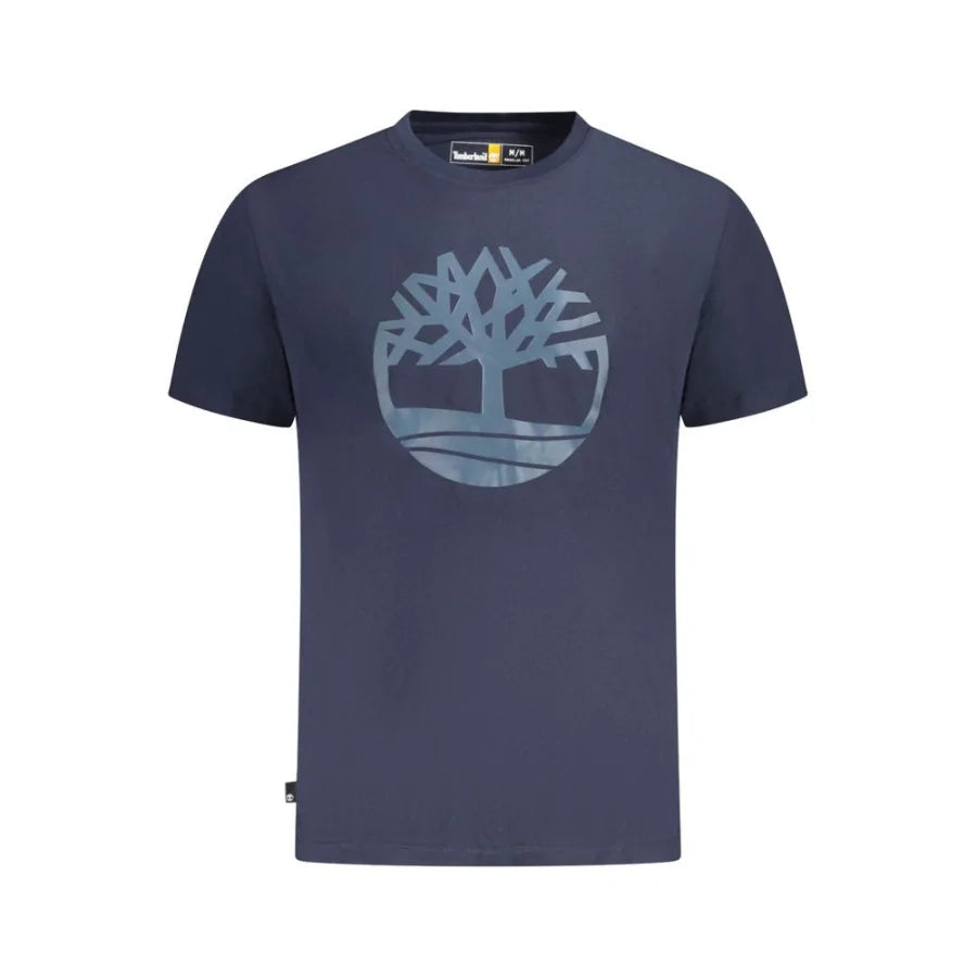 Timberland Blue Cotton Men T-Shirt