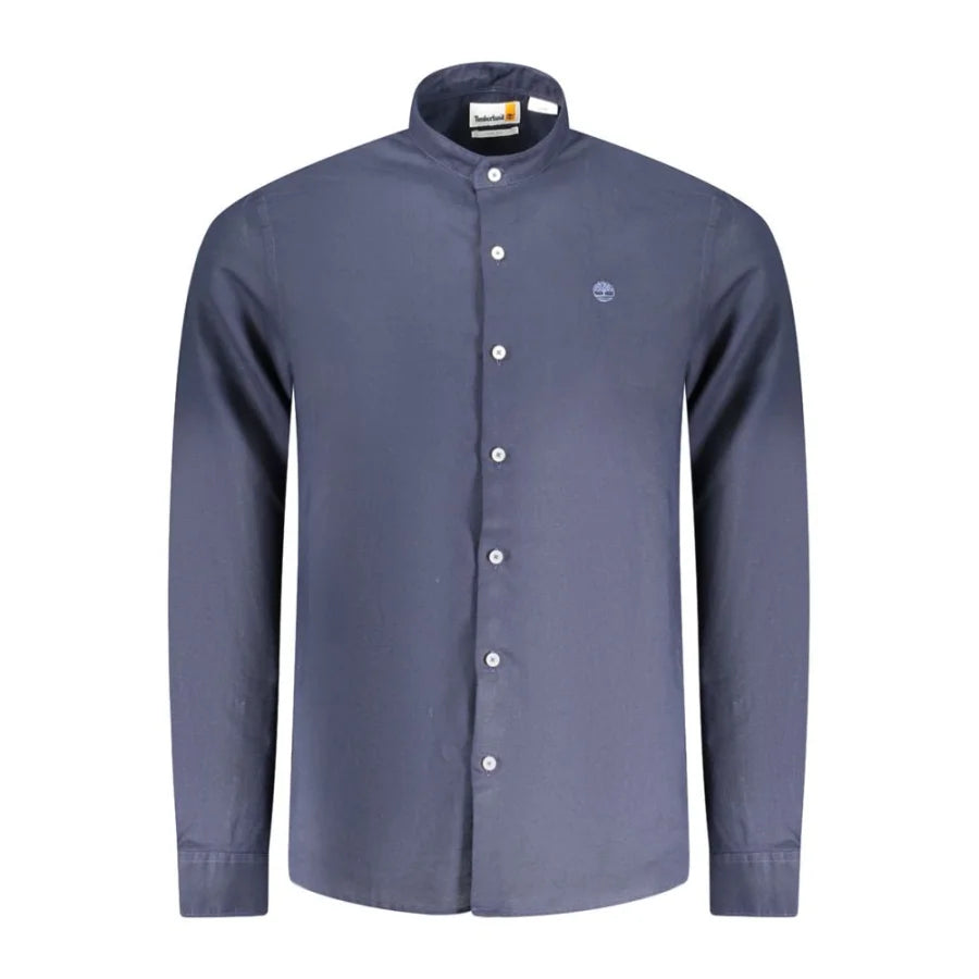 Timberland Blue Linen Men Shirt