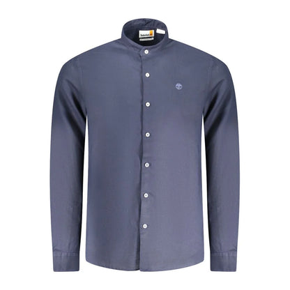 Timberland Blue Linen Shirt with Impeccable Craftsmanship