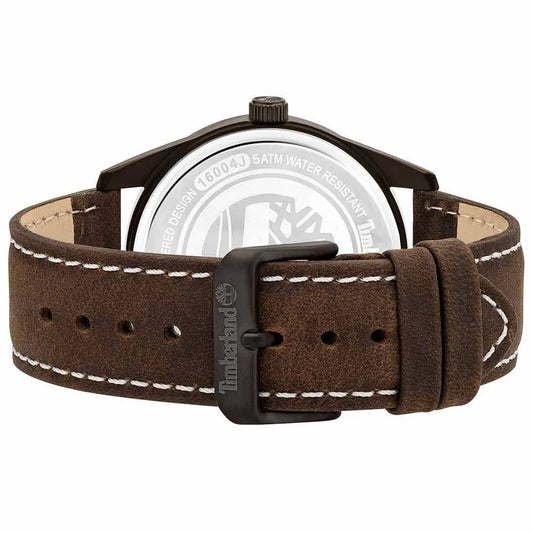 Timberland Brown Leather Dress Watch