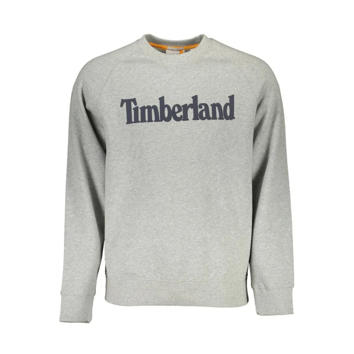 Timberland Grey Cotton Men Sweatshirt