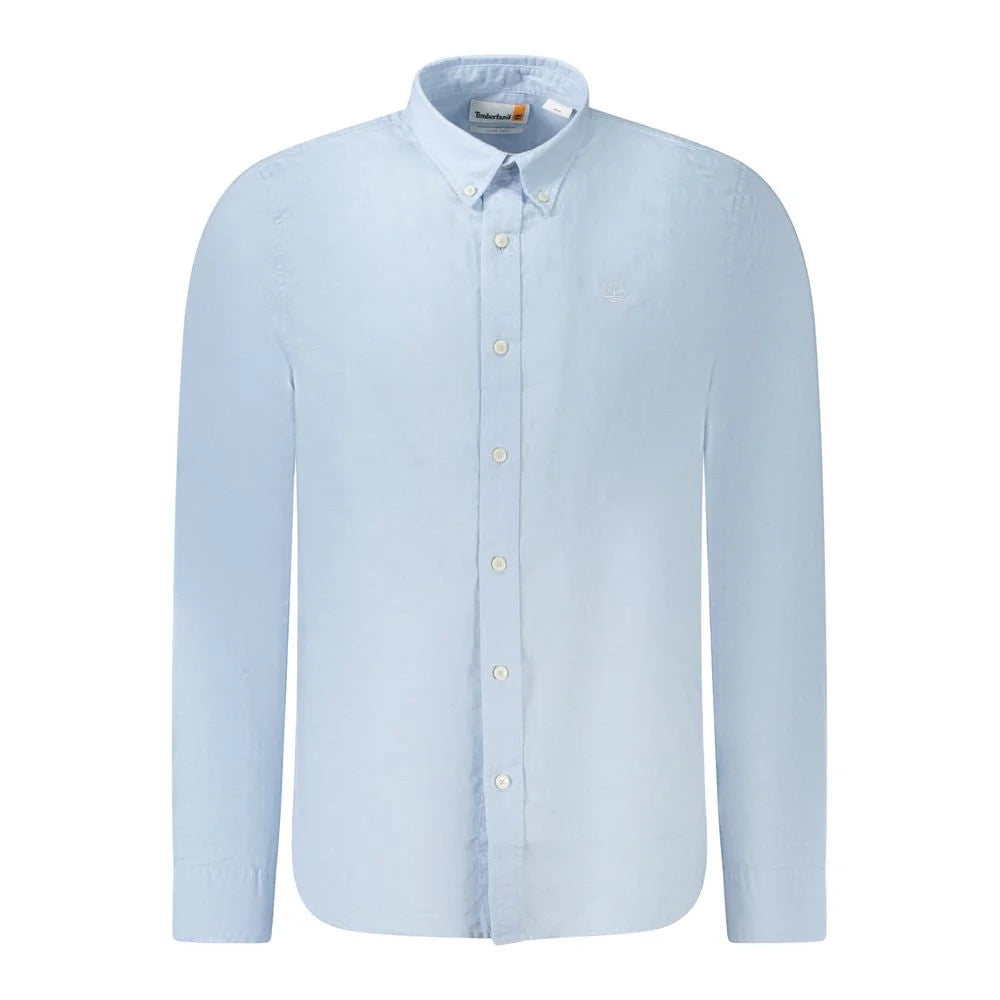 Timberland Light Blue Slim Fit Shirt with Quintessential Touch