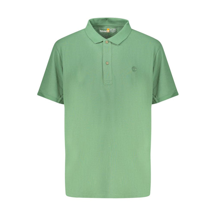 Timberland Verde Cotton Men Polo Shirt