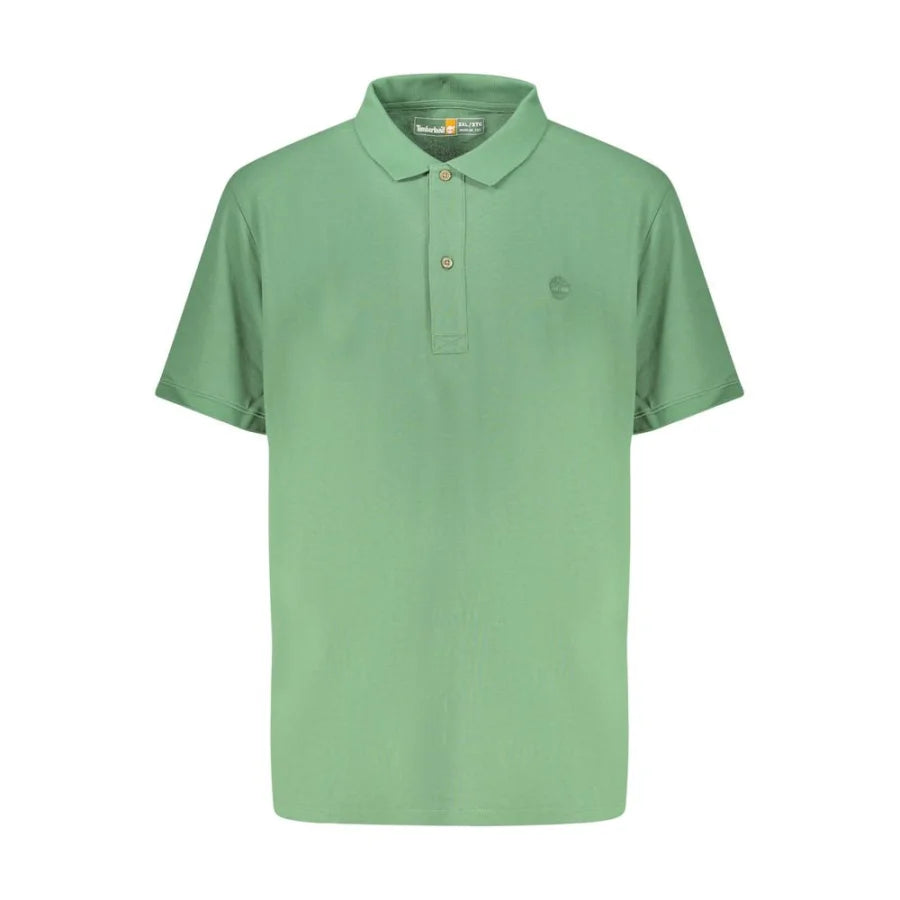Timberland Verde Cotton Men Polo Shirt