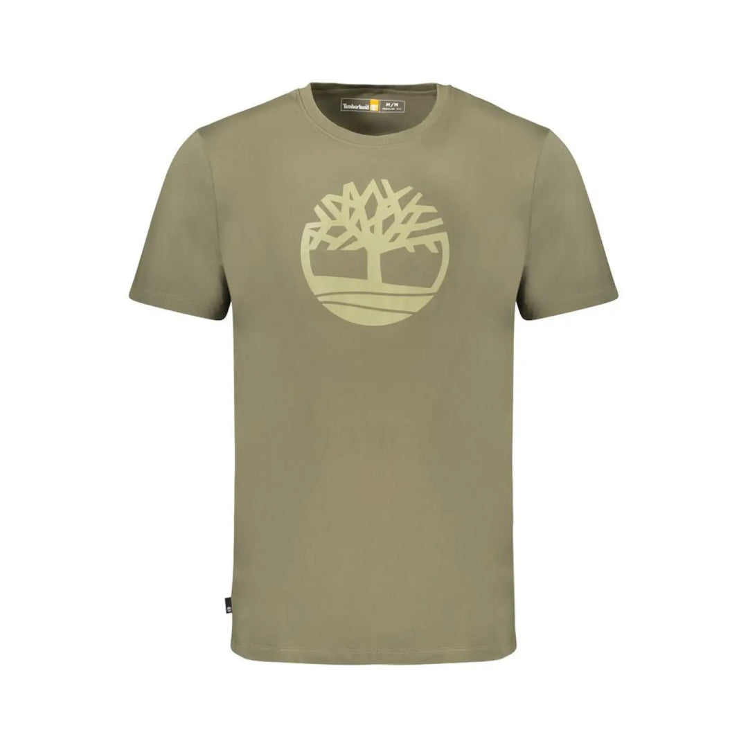 Timberland Verde Cotton Men T-shirt