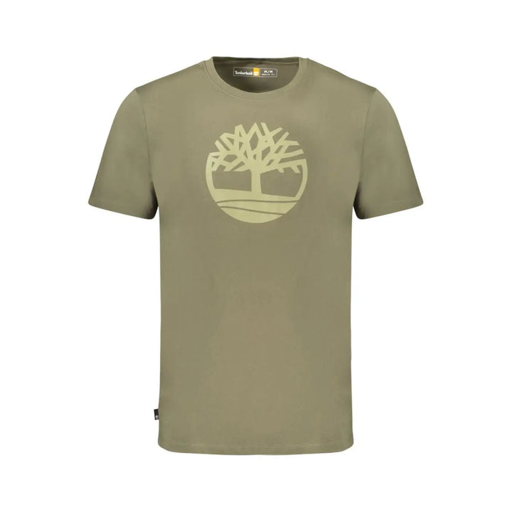 Timberland Verde Cotton Men T-shirt