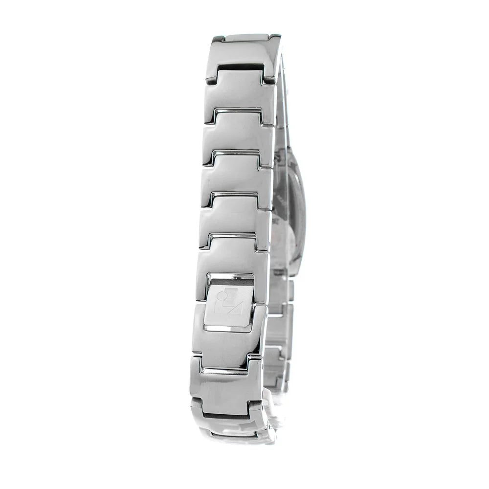 Time Force Silver Stainless Steel Quartz Watch with White Dial 18MM