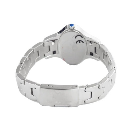 Time Force Silver Stainless Steel Watch 36mm White Dial