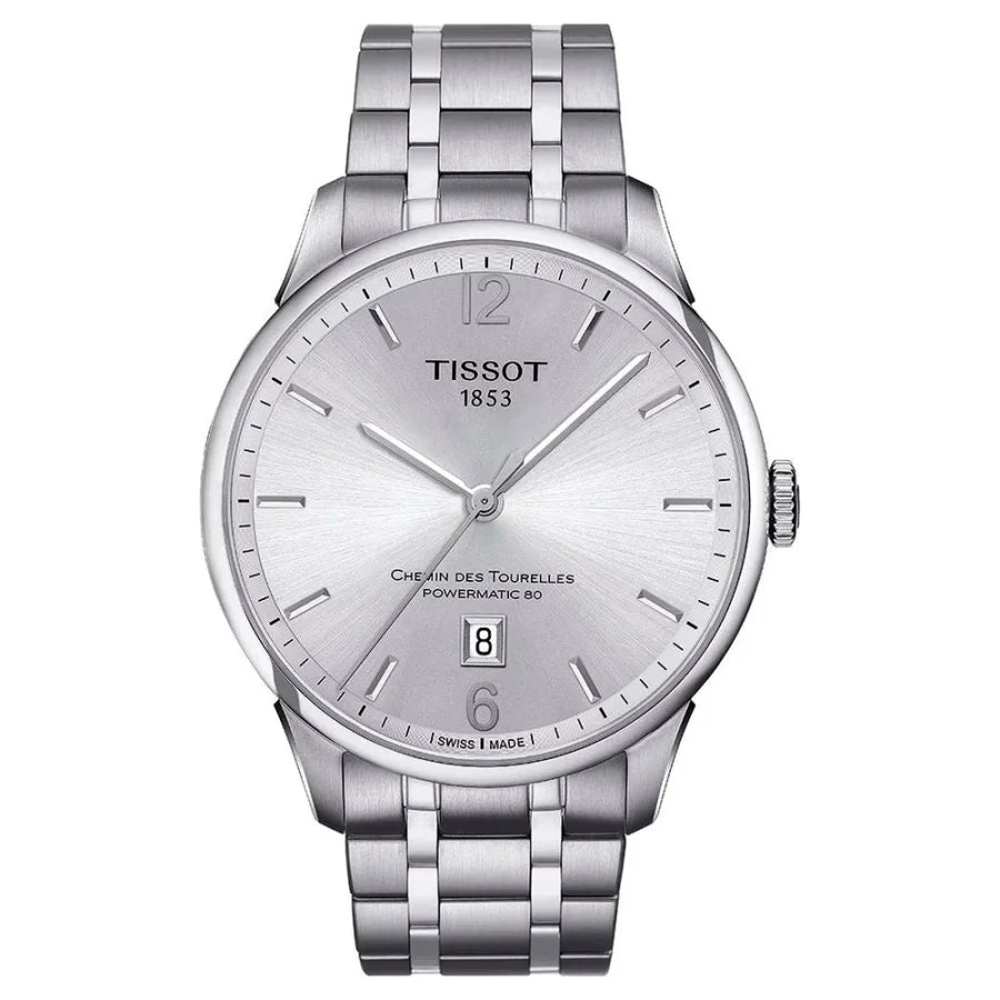 Tissot Gray Stainless Steel Dress Watch