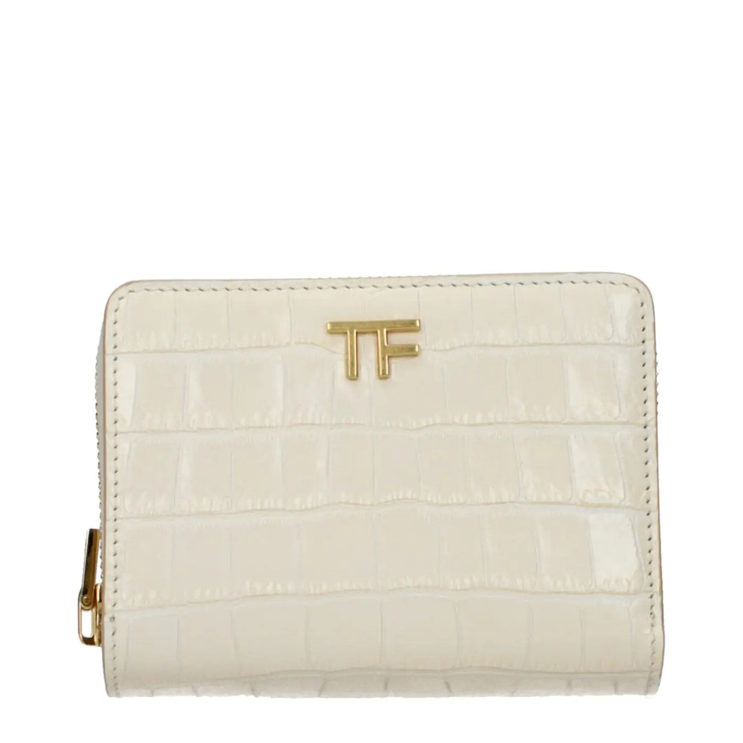Tom Ford Beige Leather Wallet