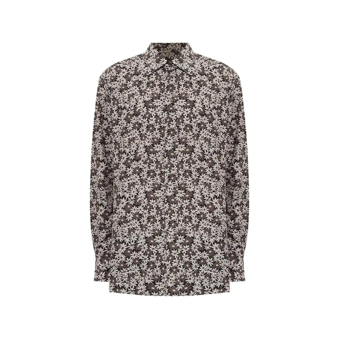 Tom Ford Bicolor Cotton Pattern Shirt