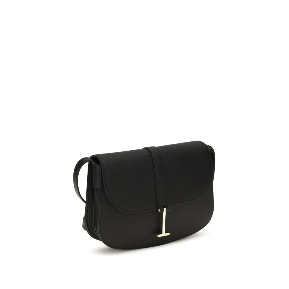 Tom Ford Black Calf Leather Bos Taurus Shoulder Bag