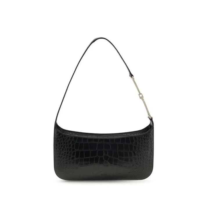 Tom Ford Black Calf Leather Bos Taurus Shoulder Bag