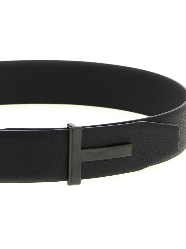 Tom Ford Black Calfskin Belt