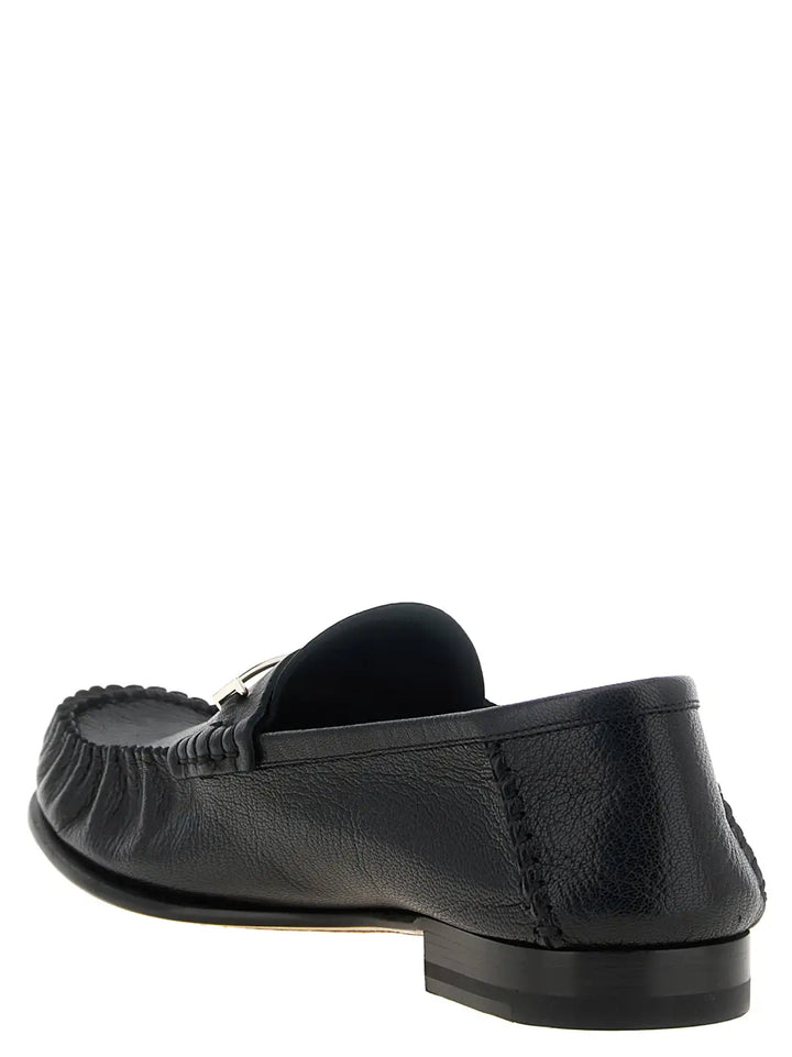 Tom Ford Black Goatskin Slip-on Loafers