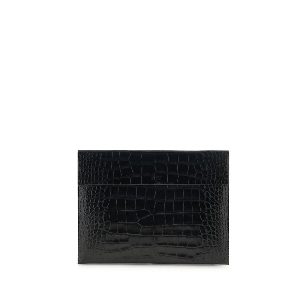 Tom Ford Black Leather Clutch Bag