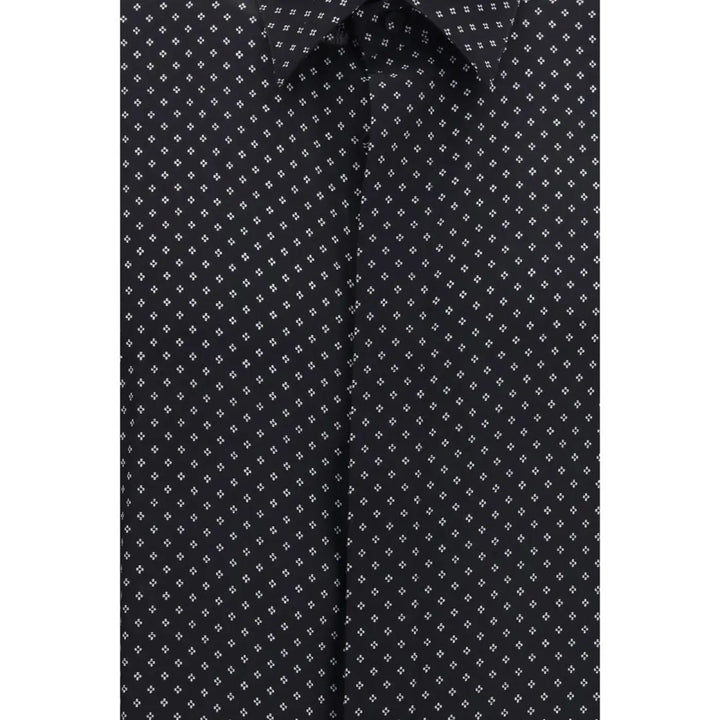 Tom Ford Black Silk Pattern Shirt