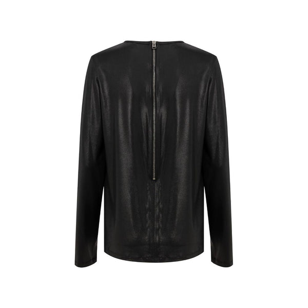 Tom Ford - Black Viscose Long Sleeve T-Shirt
