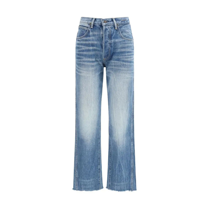 Tom Ford Blue Cotton Bootcut Jeans