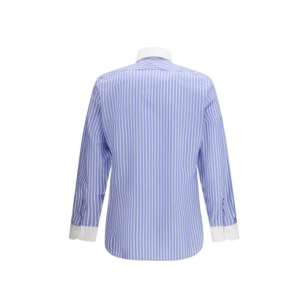 Tom Ford Blue Cotton Pattern Shirt