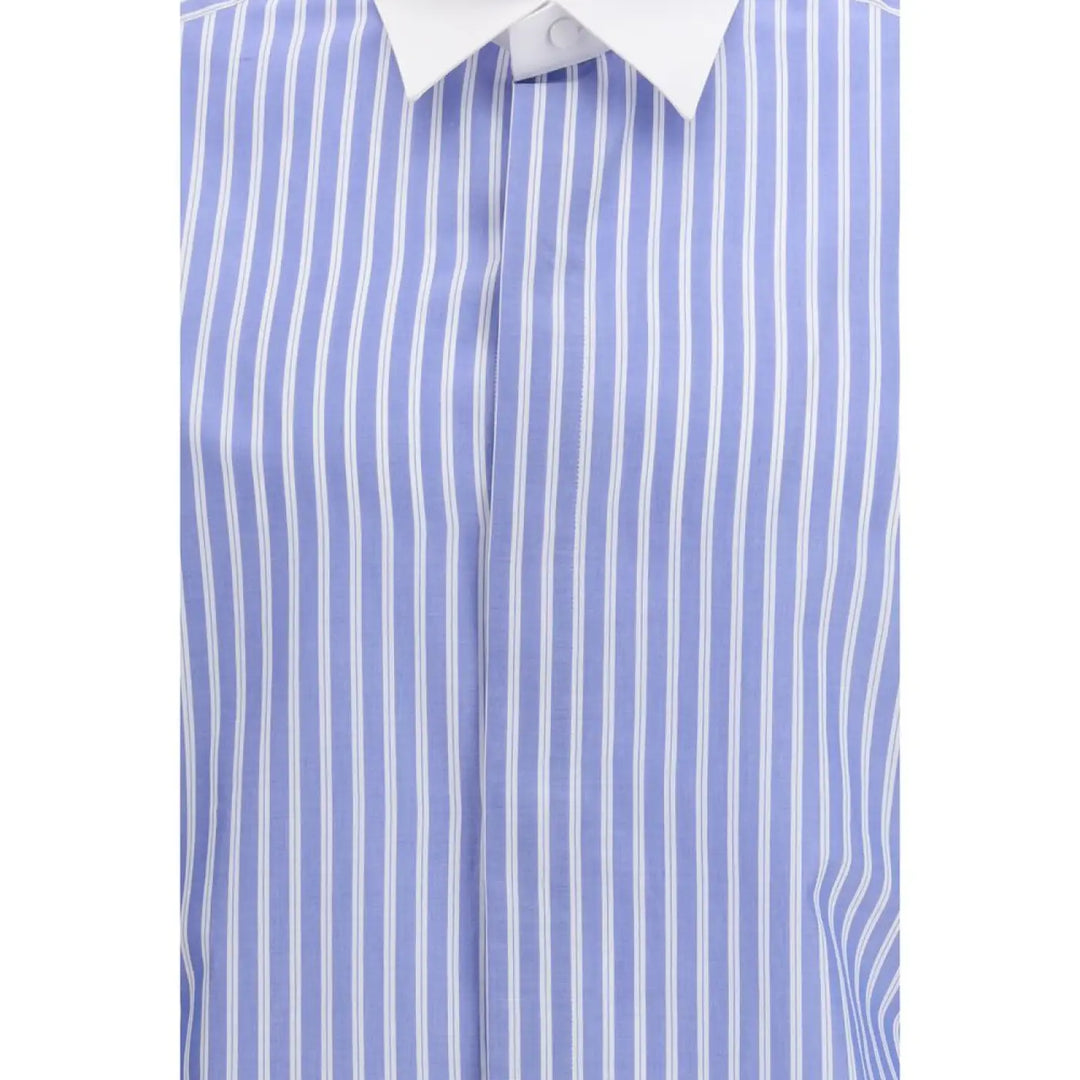 Tom Ford Blue Cotton Pattern Shirt