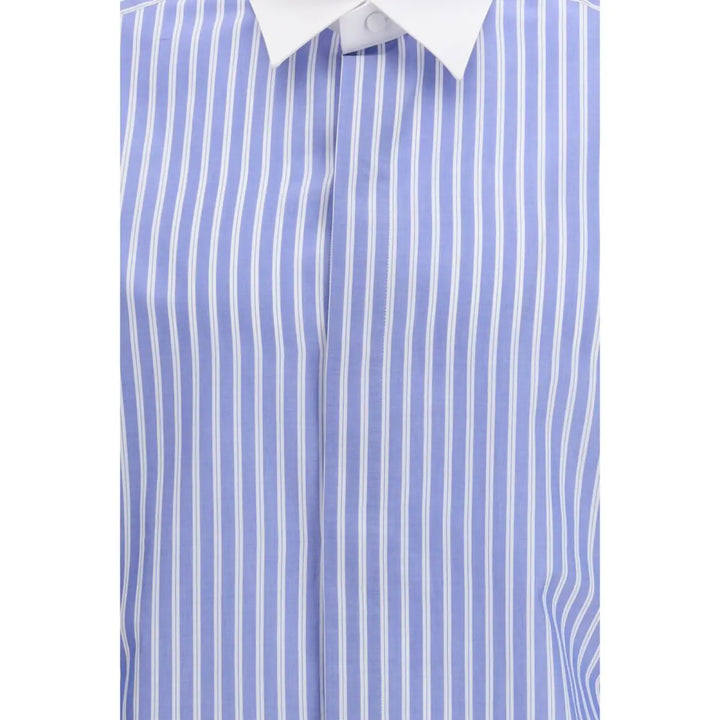 Tom Ford Blue Cotton Pattern Shirt