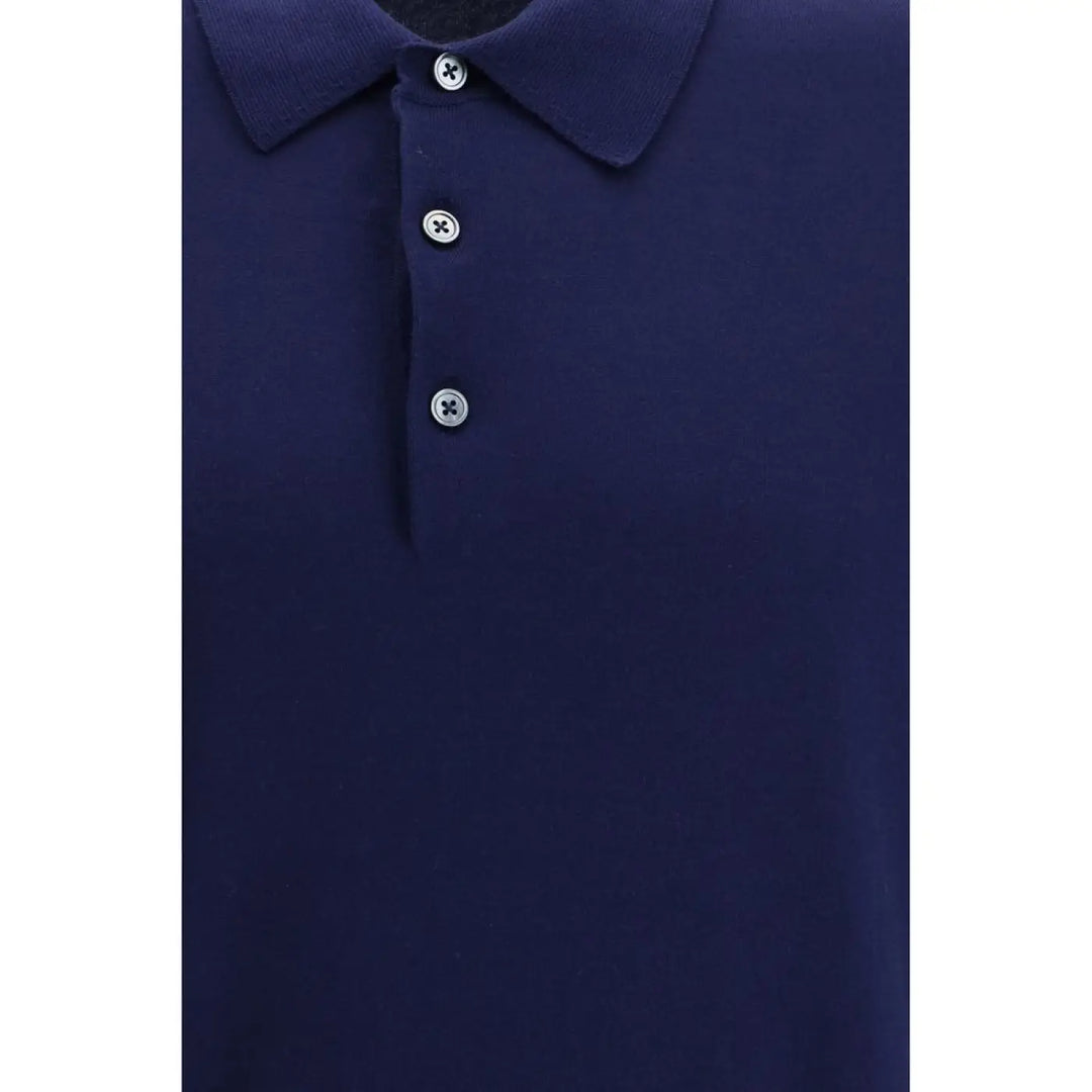 Tom Ford Blue Cotton Polo Shirt