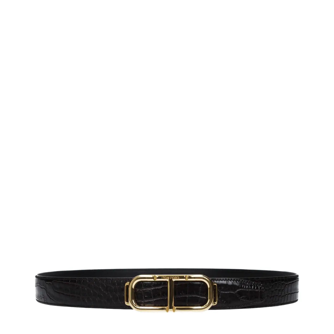 Tom Ford Brown Leather Regular Belt