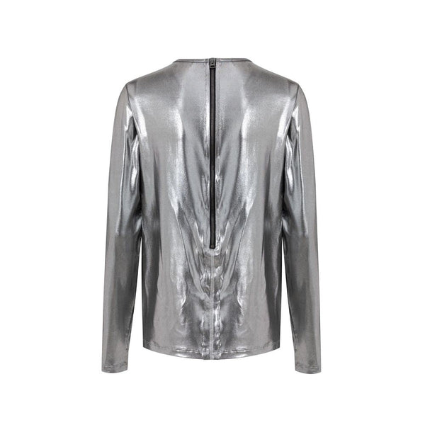 Tom Ford - Gray Viscose Long Sleeve T-Shirt