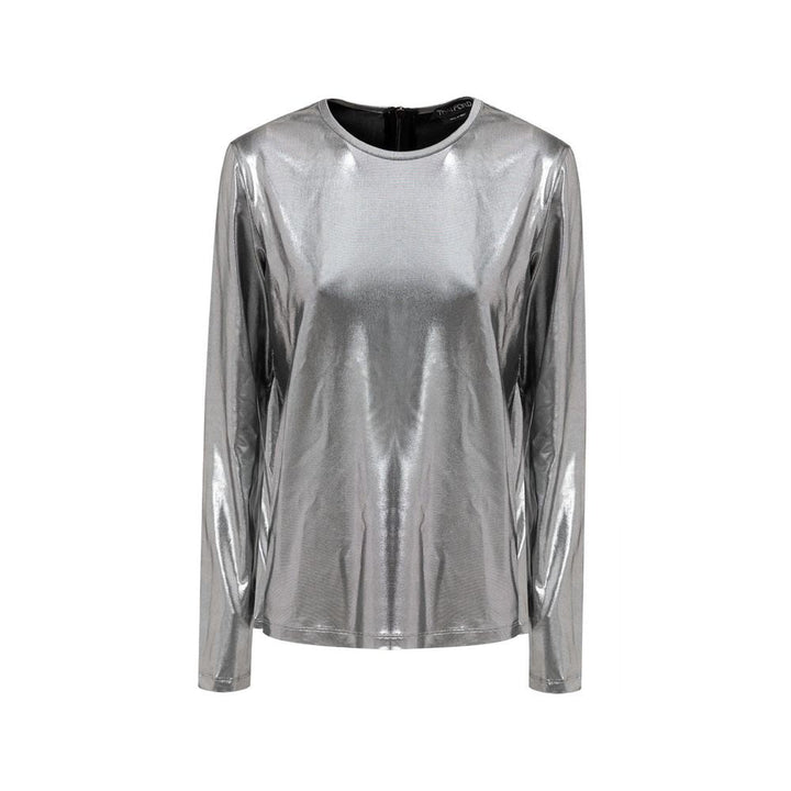 Tom Ford - Gray Viscose Long Sleeve T-Shirt