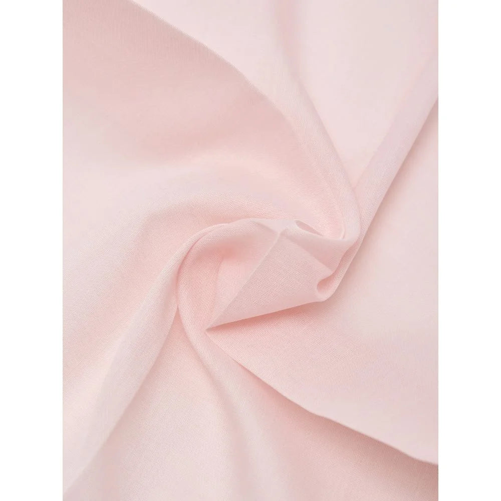 Tom Ford Pink Cotton Pocket Square with White Trim